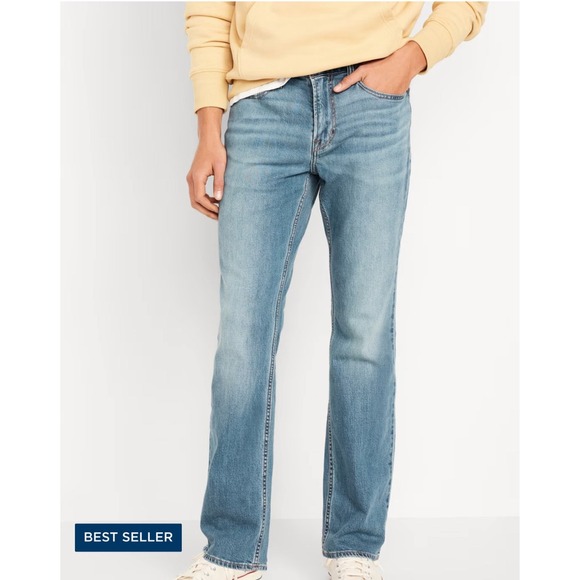 Old Navy Men's Boot-Cut Built-In Flex Jeans  Light‎ Wash Size 29/34 NWT - Picture 1 of 9